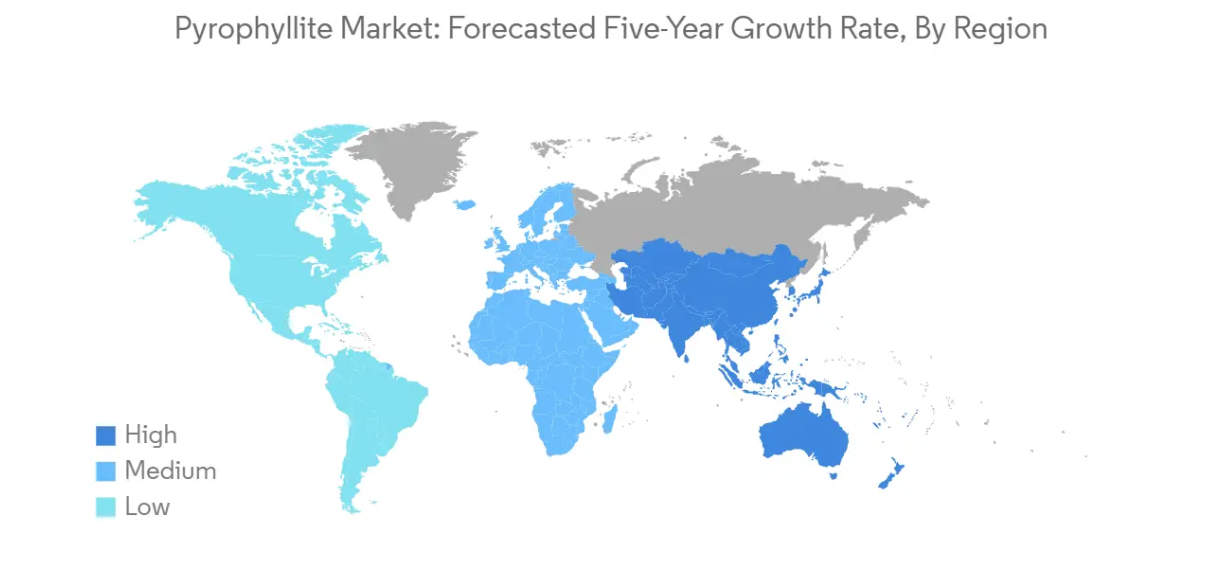 Market Analysis of Pyrophyllite Market: Forecasted Growth Rate by Region